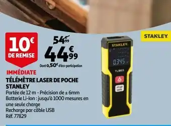 Télémètre laser de poche stanley