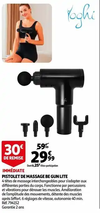 Pistolet de massage be gun lite