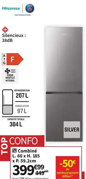Conforama Hisense Réfrigérateur 207 L offre