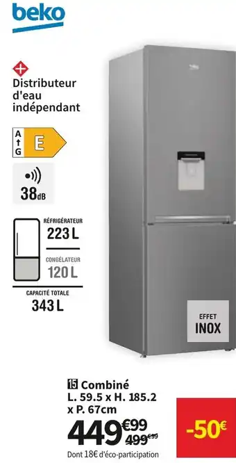 Conforama Beko Réfrigérateur 223 L offre