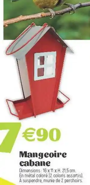 E.Leclerc Mangeoire Cabane offre