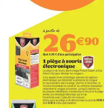 E.Leclerc 1 Piège à Souris électronique Protect Expert offre