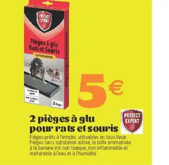 E.Leclerc 2 Pièges à Glu Pour Rats Et Souris Protect Expert offre