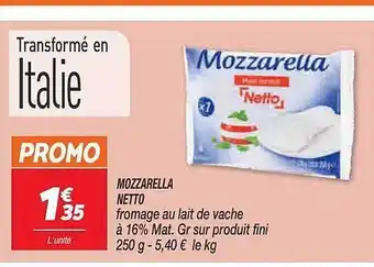 Netto Mozzarella Netto offre