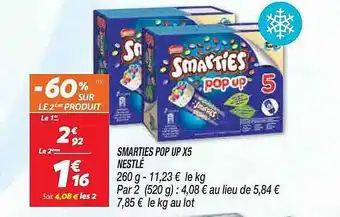 Netto Smarties Pop Up X 5 Nestlé offre