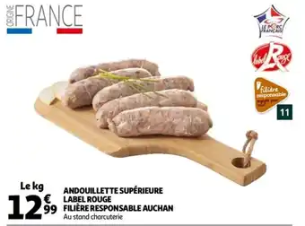 Auchan Andouillette supérieure label rouge filière responsable auchan offre