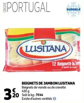Auchan Beignets de jambon lusitana offre