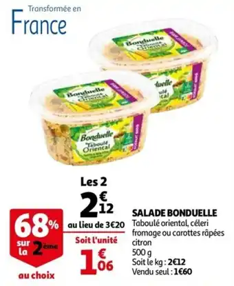 Auchan Salade bonduelle offre