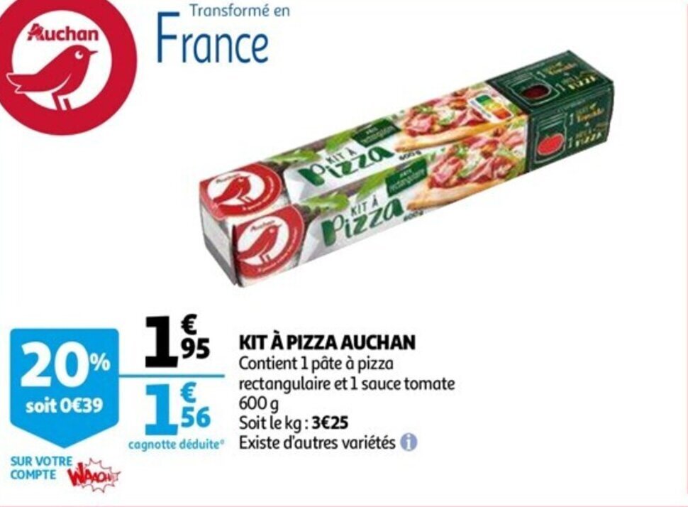 Promo Kit à pizza auchan chez Auchan