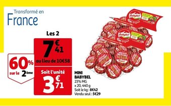 Auchan Mini babybel offre