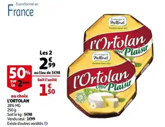 Auchan L'ortolan offre