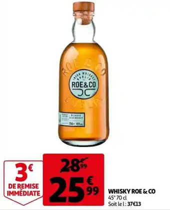 Auchan Whisky roe & co offre