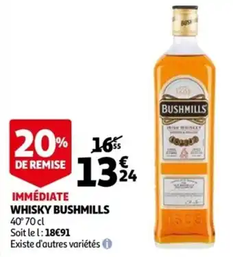Auchan Whisky bushmills offre