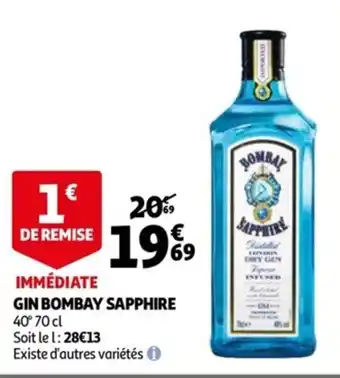 Auchan Gin bombay sapphire offre