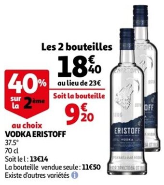 Auchan Vodka eristoff offre