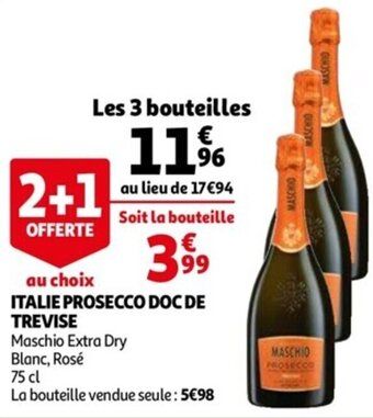 Auchan Italie prosecco doc de trevise offre