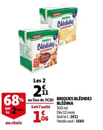 Auchan Briques blédidej blédina offre