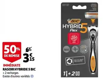 Auchan Rasoir hybride 5 bic offre