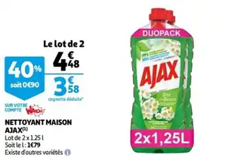 Auchan Nettoyant maison ajax offre