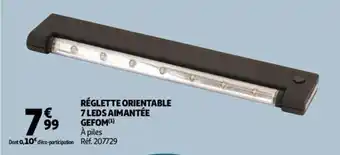 Réglette orientable 7 LEDS aimantée gefom