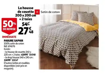 Auchan Parure saphir offre