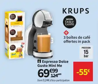 Conforama KRUPS expresso dolce gusto mini me offre