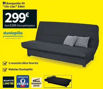 Conforama Banquette-lit "clic-clac" eden offre