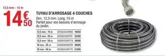 Tuyau d'arrosage 4 couches