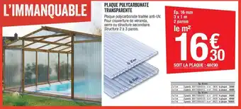Brico Dépôt Plaque polycarbonate transparente offre