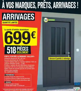 Brico Dépôt Porte d'entrée aluminium gallery offre