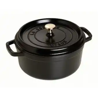 Culinarion Cocotte en fonte ronde 24 cm noir mat offre