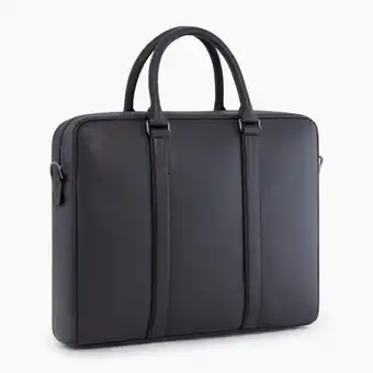 Porte documents slim 14" charles en cuir grainé