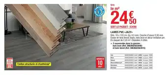 Brico Dépôt Lames PVC JAZY offre