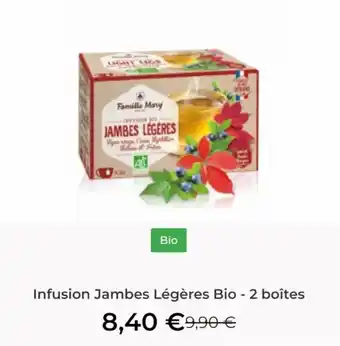 Infusion jambes légères bio - 2 boîtes