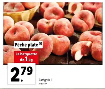 Lidl Pêche plate offre