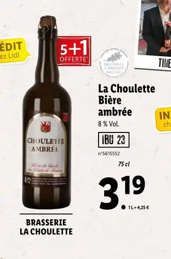 La Choulette Bière Ambrée