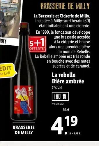 La Rebelle Bière ambrée