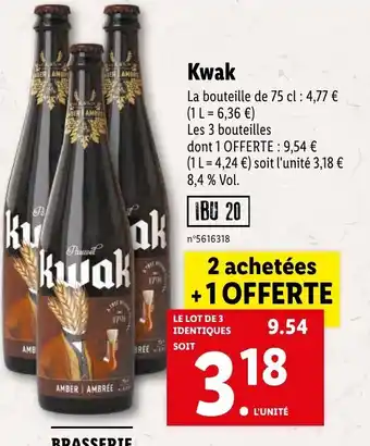 Lidl Kwak offre