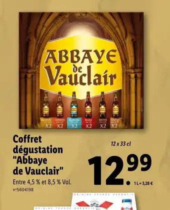 Lidl Coffret Dégustation Abbaye de Vauclair offre