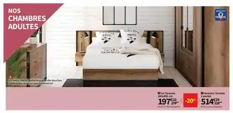 Conforama Lit Toronto 140 X 190 Cm, Armoire Toronto 4 Portes offre