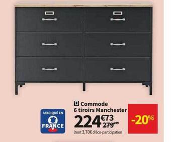 Conforama Commode 6 Tiroirs Manchester offre