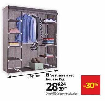 Conforama Vestiaire Avec Housse Big offre
