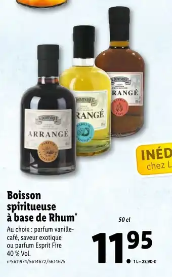 Boisson Spiritueuse Ă Base de Rhum