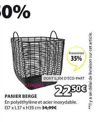 JYSK Panier Berge offre