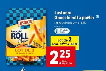 Lidl Lustucru Gnocchi Roll à Poêler offre