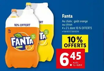 Lidl Fanta offre