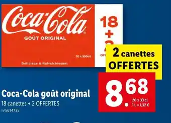 Lidl Coca-Cola Goût Original offre