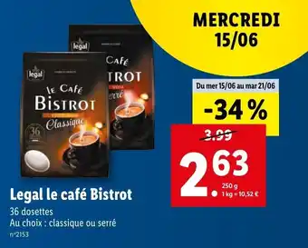 Lidl Legal Le Café Bistrot offre