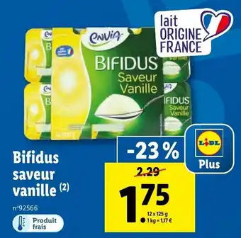 Lidl Bifidus Saveur Vanille offre