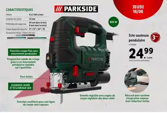 Lidl Scie Sauteuse Pendulaire offre